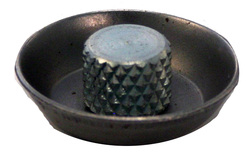 Cup with assembled round, capped end, long-knurled nut (RCL)